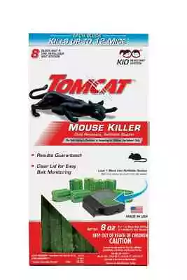 Tomcat Mouse Killer Child Resistant Refillable Station 1 Station 8 Baits • $12