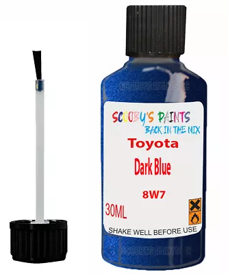 For Toyota Corolla Dark Blue Code 8W7 Scratch Car Chip Repair Touch Up Paint • £8.88