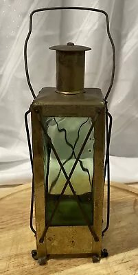 Vintage Sweden Brass And Glass Decanter Handarbete Musical • $20