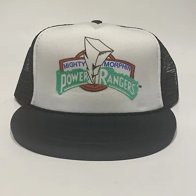 Vintage Mighty Morphin Power Rangers Youth Hat Roped MMPR Mesh Snapback Trucker  • $7.99