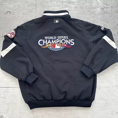 VTG Majestic MLB New York Yankees Therma Base Dugout World Series Jacket Sz 2XL • $225