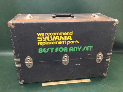 $48 • Buy Vintage SYLVANIA Radio, TV, Vacuum Tube Valve Parts Caddy Carrying Case