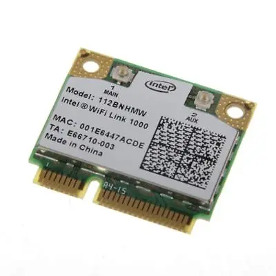  Intel Centrino Wireless-N 1000 112BNHMW Half-Mini PCI-E WIFI WLAN Card TESTED   • $9.99