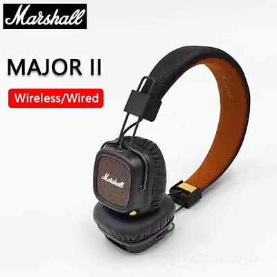 Original Marshall Major 3 Wired Gaming Headphones Deep Bass - Black • £38.99