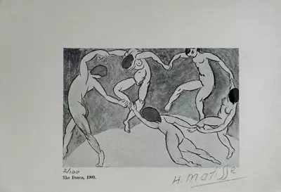 Henri Matisse Original Hand-signed Lithograph With COA & Appraisal Of $3500/ • $199