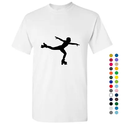 Roller Skate Skating Silhouette Vector Full Art Men T Shirt Tee Top S - 5XL • $14.20