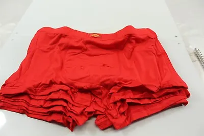 Boxer Briefs Men's Underwear Bamboo / Spandex Red Pack Of 5 Size Medium • $19.65