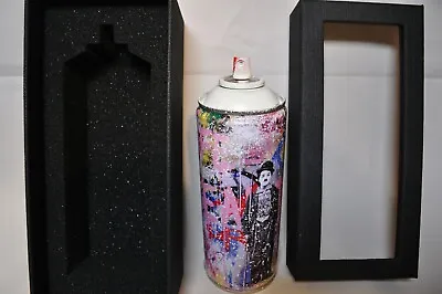 A - Mr Brainwash - Spray Can - Gold Rush - White Edition - Limited To 150 • $407.70
