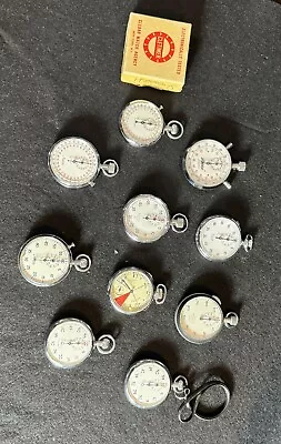 Vintage Lot Of Stopwatchs & Timers By  Minerva Meylan Aristo Racine Wakmann • $105