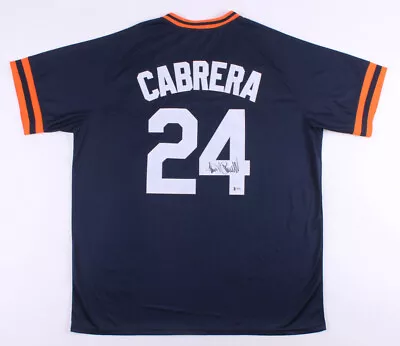 Miguel Cabrera Signed Detroit Tigers Custom Jersey (Beckett COA) Triple Crown • $289.95