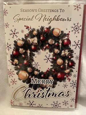 Neighbours Christmas Card/ Christmas Card For Neighbours - 5 Styles • £1.29