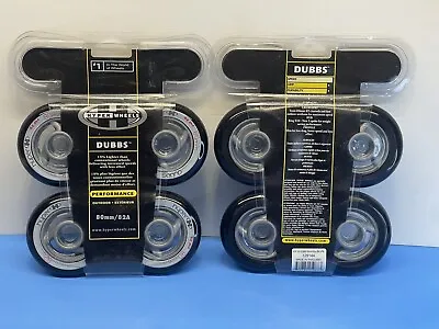 DUBBS 80mm 82A HYPER Performance Inline 8 Rollerblades Wells -2 Package • $16.50