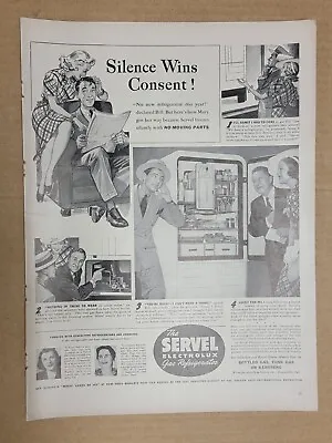 Vintage 1939 Servel Electrolux Gas Refrigerator Print Ad Advertisement C • $9.99