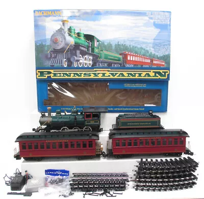 Bachmann 90082 G Gauge Pennsylvania Steam Starter Train Set #863 EX/Box • $188.87