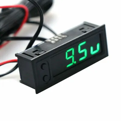 12V 3in1 Vehicle Car Kit Thermometer + Voltmeter + Clock LED Digital Display AU • $24.99