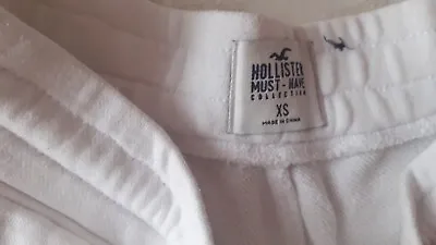 Hollister White Sweat Shorts White Extra Small (XS) • £4