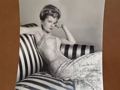 Joan Fontaine SIGNED Photo Movie Actress Rebecca Suspicion Hitchcock DeHavilland • $27