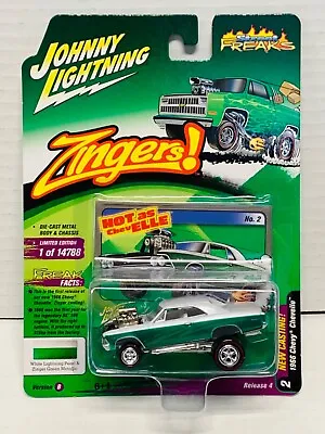HTF Johnny Lightning Street Freaks Zingers White Lightning 1966 Chevy Chevelle • $33