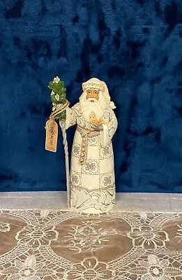 $10 • Buy Jim Shore Heartwood Creek Gentle Giver White Santa Claus Figure