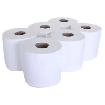 Centrefeed White Rolls 2ply Kitchen Hand Wipes Paper Towel Tissue 150M • £21.99