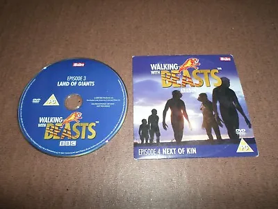 2 DVD 's WALKING WITH THE BEASTS  EPISODE 3 & 4 LAND OF THE GIANTS / NEXT OF KIN • £2.99