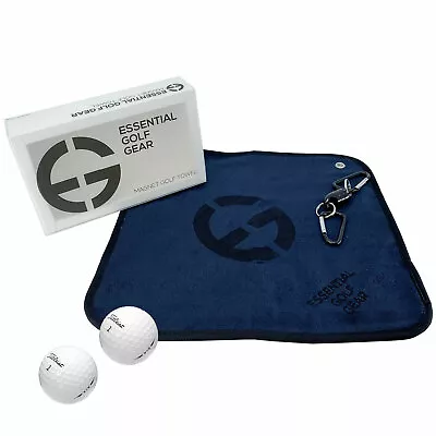 Golf Gear Premium Magnet Golf Towel Thick Microfiber Magnetic Carabiner • $12.99