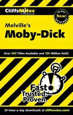 CliffsNotes On Melville's Moby-Dick (Cliffsnotes Literature Guides) - GOOD • $3.73