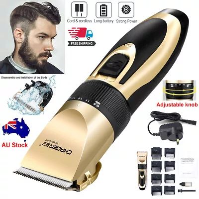 Electric Hair Cutting Clippers Trimmer Shaver Cordless Haircut Barber Razor Kit • $31.95