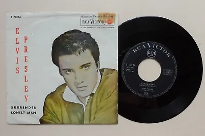Elvis Presley Surrender / Lonely Man 1962 Spanish 7  3-10134 Spain • $60.42