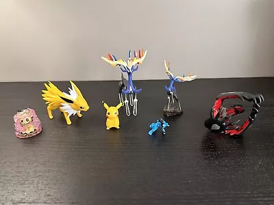 Pokémon Figures - Lot Of 7 Vinyl Figures - Pikachu Jolteon Mimikyu Xerneas • $25