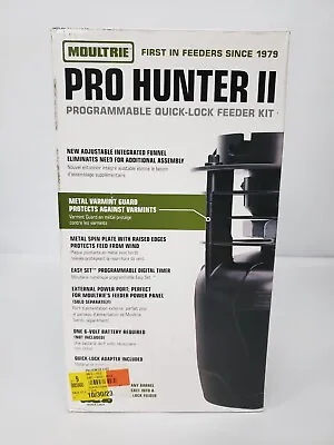 Moultrie Pro Hunter II Programmable Quick Lock Feeder Kit Black New MFG-13448 • $54.99