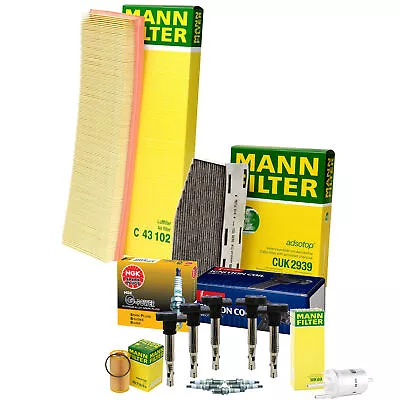 Mann Filters Denso 5 Coils NGK 5 G-Power Spark Plugs Tune Up Kit For Rabbit L5 • $232.95