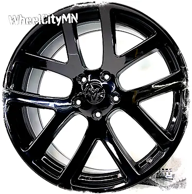 22 Inch Gloss Black Dodge RAM 1500 SRT Viper OE Replica 2223 Wheels 5x5.5 +25 • $1199.99