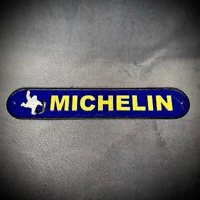 Michelin Man Air Tyres - Cast Iron Sign - Excellent Condition - Man Cave Gift • $53.01