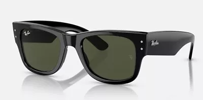 RAY BAN RB0840S MEGA WAYFARER  Sunglasses Black / Green Polarized • $299.99