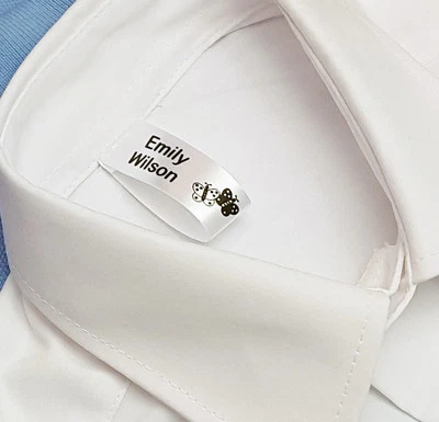 $8.58 • Buy 50 Sew In School Name Labels Name Tags Garment Labels