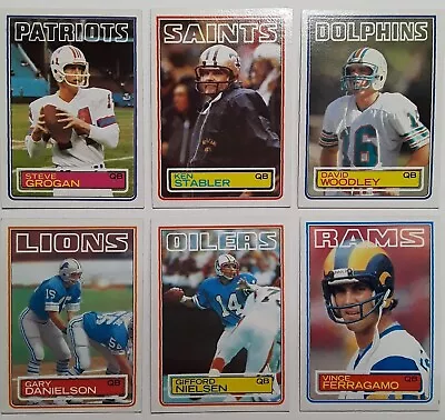 1983 Topps Vintage Quarterback Football Card Lot (6 Ct) • $0.99