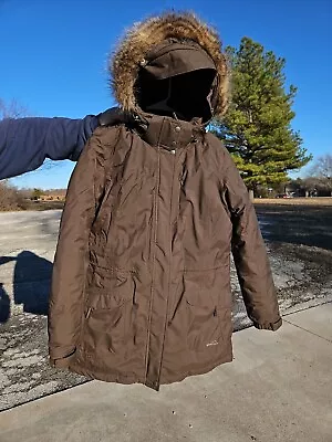 New WeatherEdge Goose Down Eddie Bauer Parka EB650 Large Tall Faux Fur Large • $89