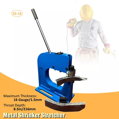 Metal Shrinker Stretcher 16 Gauge 8.5  Throat Fabrication Bending Machine • $243