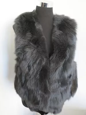 100% Genuine Fox Fur Vest /fur Jacket/ Fur Scarf/ Cape//gray Fur Collar /shawl 8 • $98