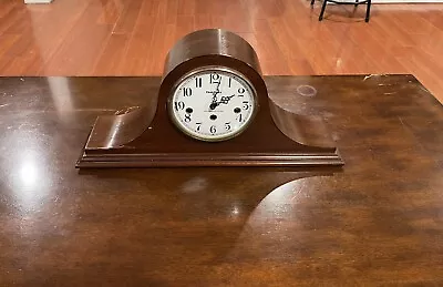 Baldwin Piano Organ Oak Westminster Chime Mantel Clock With Key Untested • $29.99
