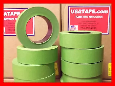 Lot Of 32 Rolls 1.5  X 60 Yrds Green Painters Masking Tape Fine Edge MADE IN USA • $96