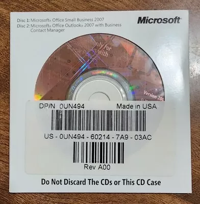 Microsoft Office Small Business 2007 With Product Key • $25