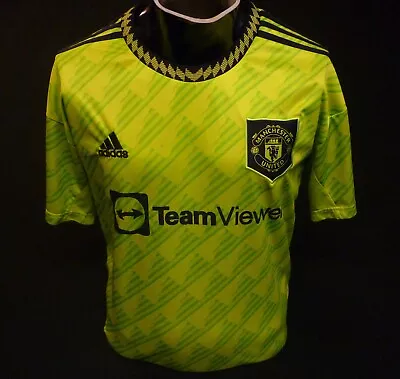 Manchester United Football Shirt 2022 / 2023 Away 3rd Kit Adidas Size L • £24.95