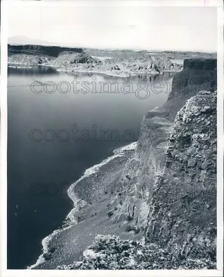 1970 Press Photo Steamboat Rock Banks Lake Grant County Washington • $15