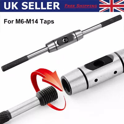 Tap Wrench Handle Adjustable For M6-M14 Bar Taps Holder Tap Reamer Wrench Tool • £9.88