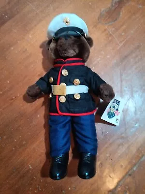 Bear Forces Of America Marine Plush Bear With Tags Dress Blues Stuffed Animal • $15