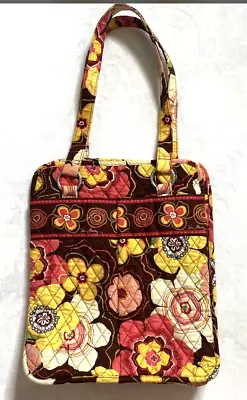 Vera Bradley Betsy Bag Buttercup Pattern Brown Yellow Floral Tote Handbag  • $18