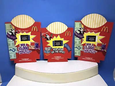 Vintage 1997 McDonalds French Fry Holder/Sleeve Monopoly (3) • $14.99