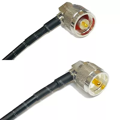 RFC240UF N MALE ANGLE To UHF Male Angle RF Cable FAST-SHIP LOT • $15.80